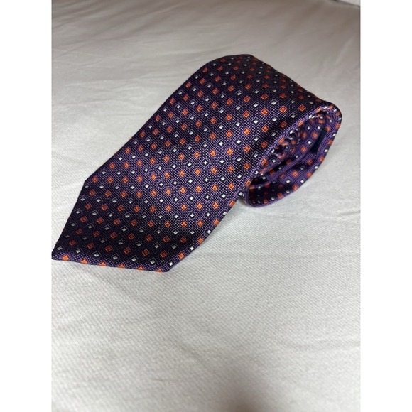 Brooks Brothers Other - Brooks Brothers Makers and Merchants Silk Tie Purple Geometric Print Made in USA